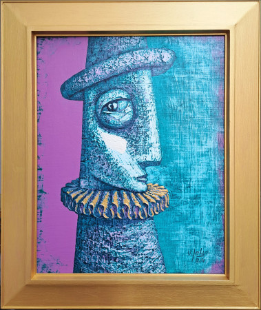 Malý límec -akryl,50x40